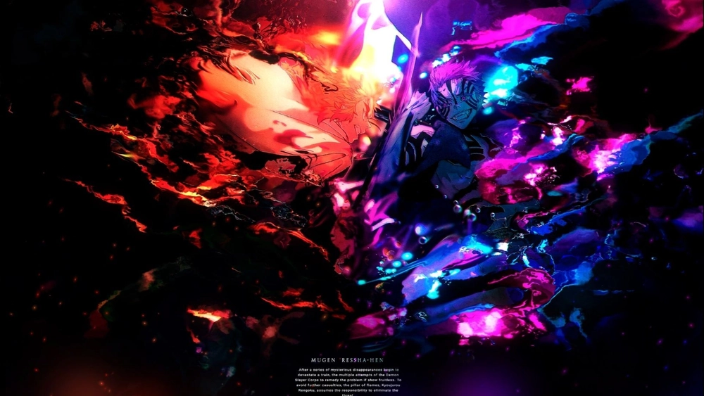 Akaza VS Rengoku - Fondo de Pantalla Animado