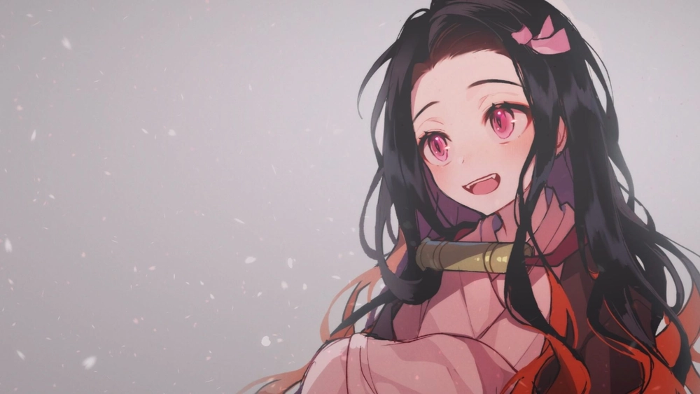 Nezuko Sakura Petals - Fondo de Pantalla Animado para PC, Android & iPhone