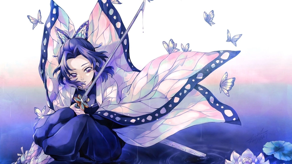 Shinobu en el Lago - Fondo Animado