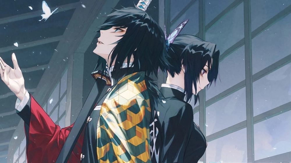 Shinobu y Tomioka Giyu - Fondo de Pantalla En Movimiento