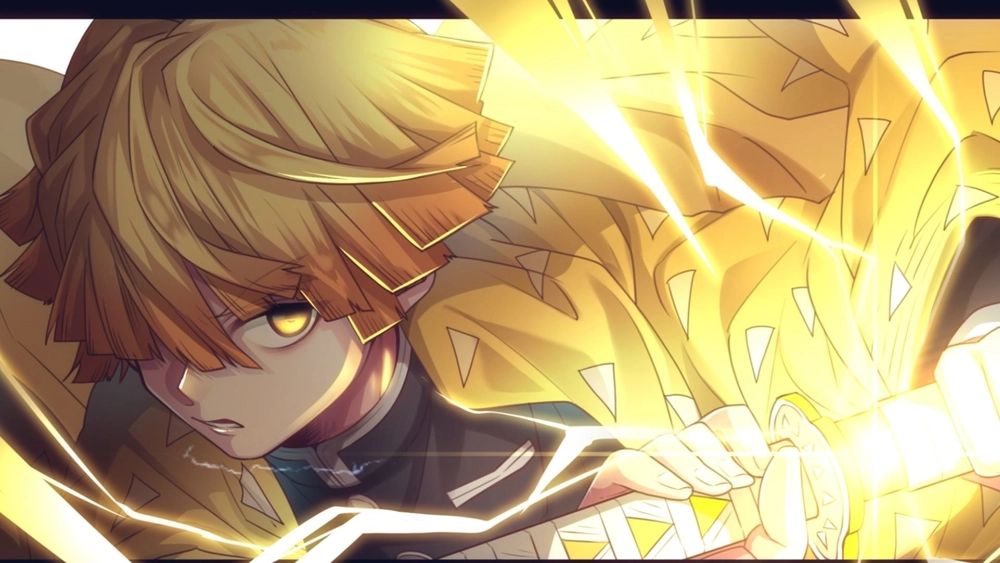 Zenitsu Desenfundando - Fondo Animado