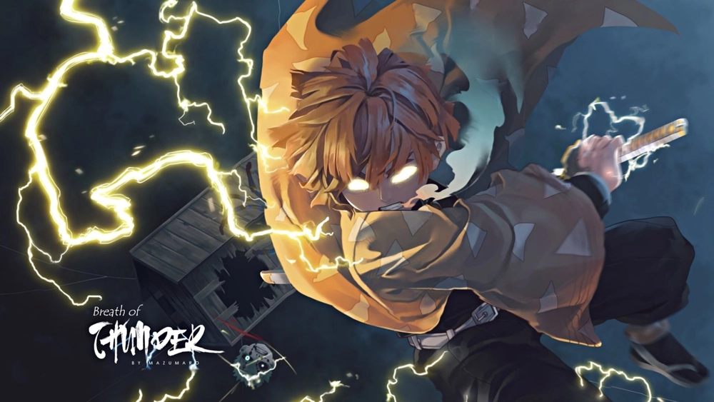 Zenitsu Breath Of The Thunder - Fondo de Pantalla En Movimiento