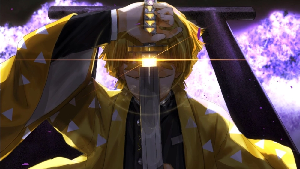 Zenitsu y su Espada - Fondo de Pantalla Animado