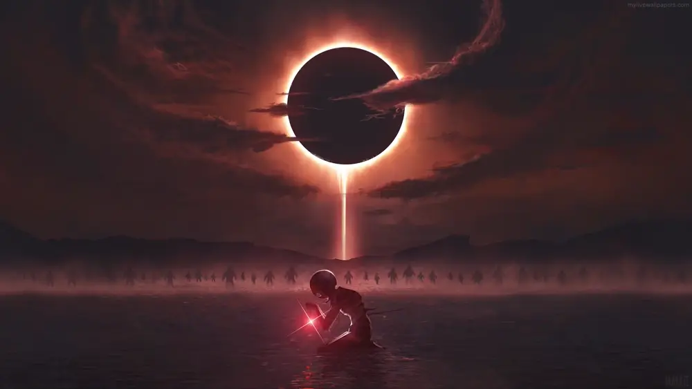 Descargar Fondo de Pantalla Animado de Berserk: Luna Roja 4K