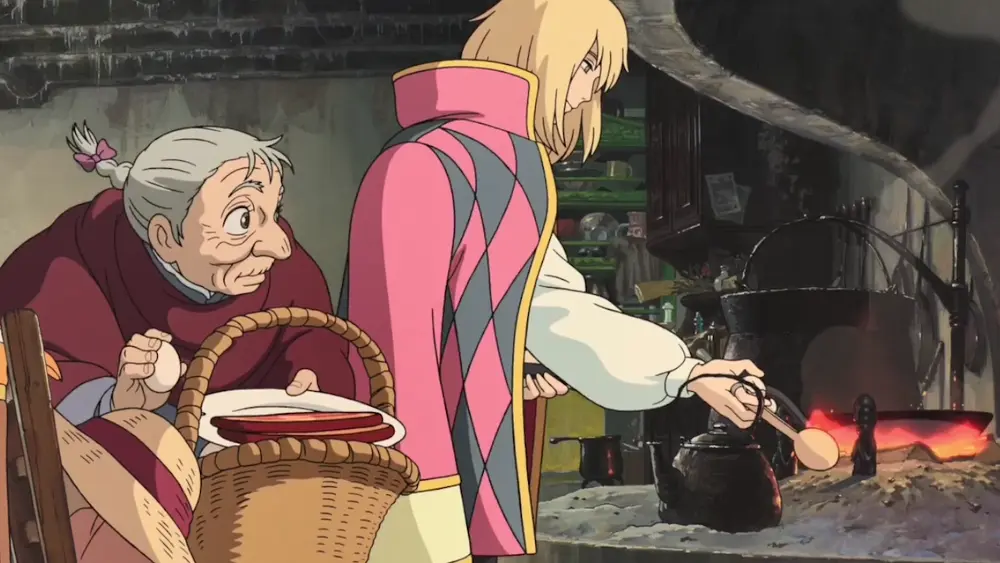 Descargar Fondo de Pantalla Animado de El Castillo Ambulante: Preparando la Comida con Amor 4K