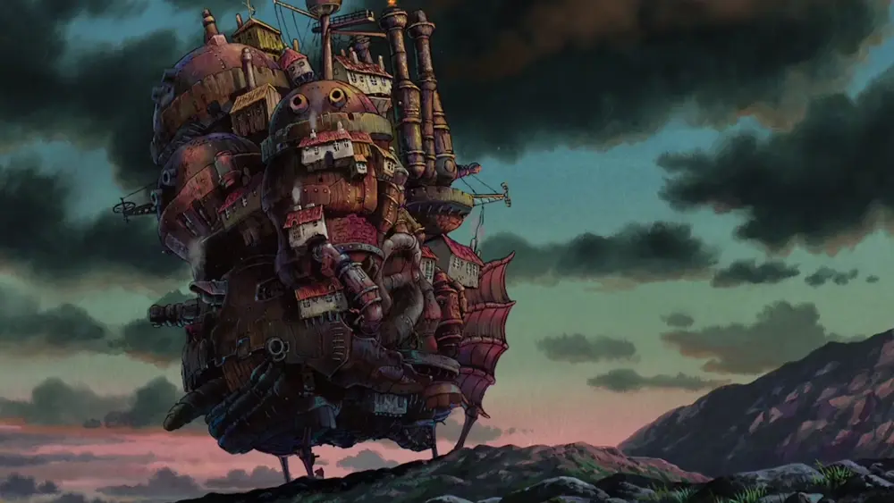 Descargar Fondo de Pantalla Animado de El Castillo Ambulante: Oscureciendo 4K