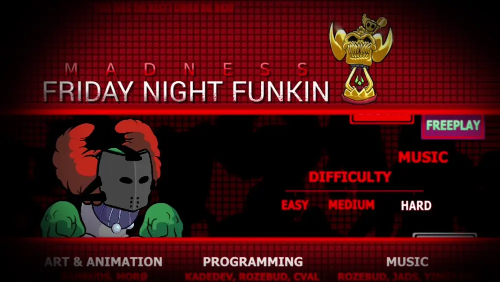 Friday Night Funkin’ Menú VS Tricky – Fondo de Pantalla para PC, Android & iPhone