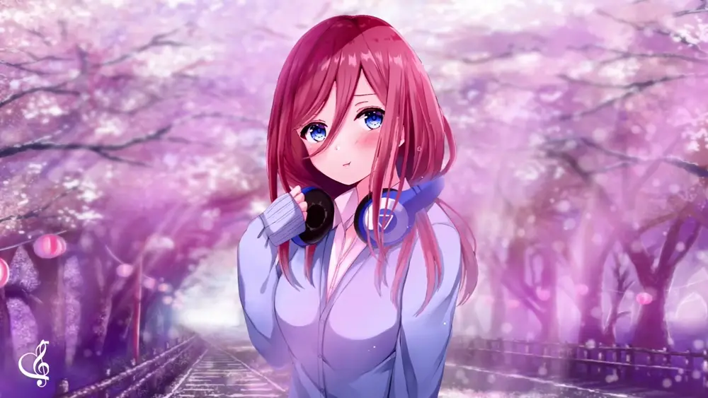 Descargar Fondo de Pantalla Animado de Go-Tōbun no Hanayome: Miku Nakano 4K