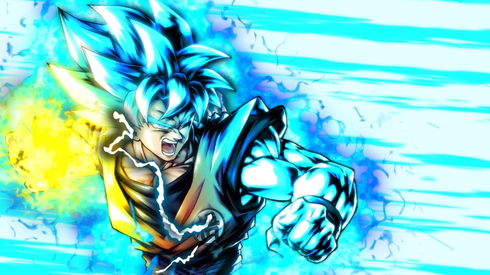 Goku Blue - Fondo de Pantalla En Movimiento para PC, Android & iPhone
