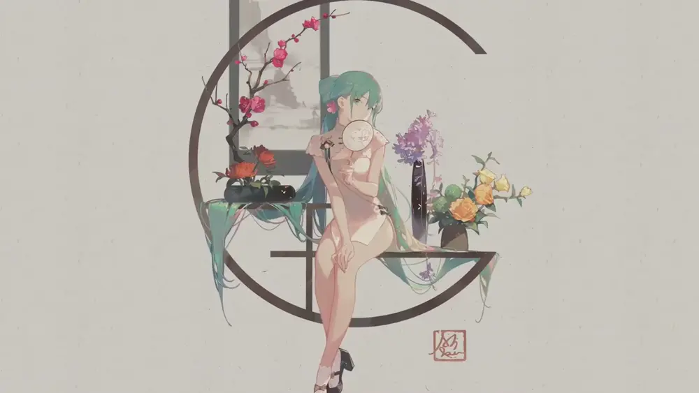 Descargar Fondo de Pantalla Animado de Hatsune Miku: Aburriéndose 4K