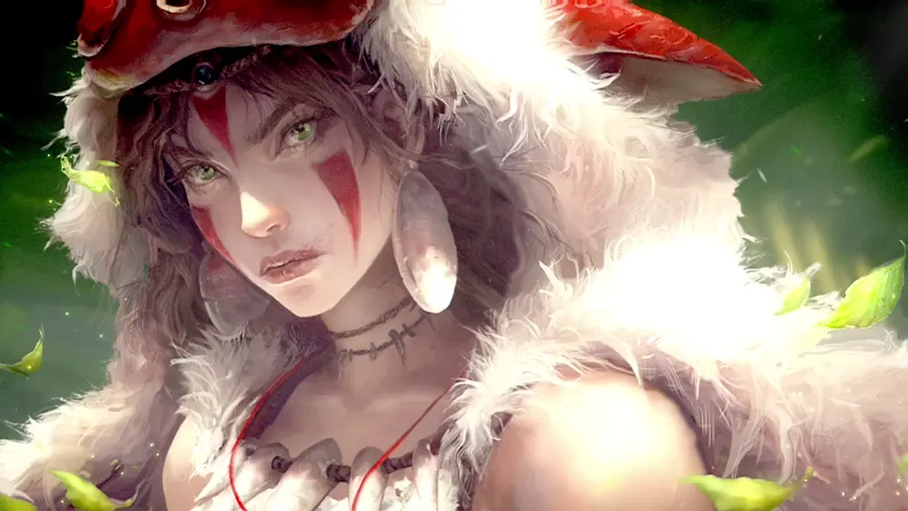 Descargar Fondo de Pantalla Animado de La Princesa Mononoke: Retrato 4K