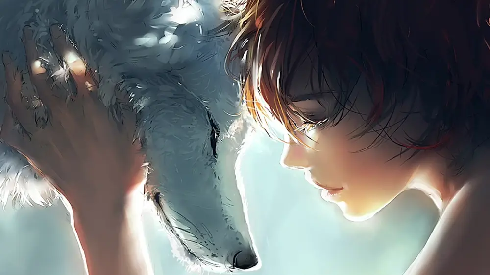 Descargar Fondo de Pantalla Animado de La Princesa Mononoke: Amor de Compañeros 4K