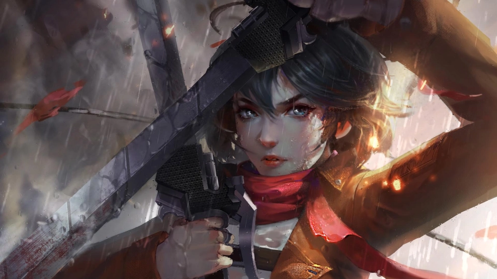 Mikasa Ackerman - Fondo de Pantalla En Movimiento para PC, Android & iPhone