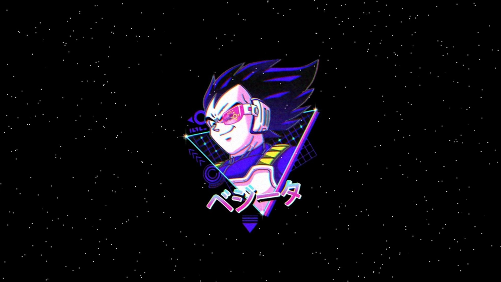 Vegeta RetroWave - Fondo Animado para PC, Android & iPhone