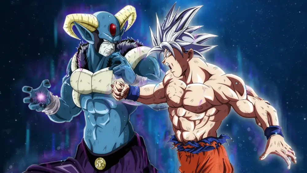 Descargar Fondo Animado de Goku VS Moro de Dragon Ball 4K