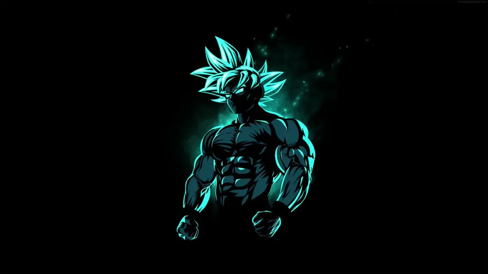 Descargar Fondo de Pantalla Animado de Goku Modo Dios de Dragon Ball 4K