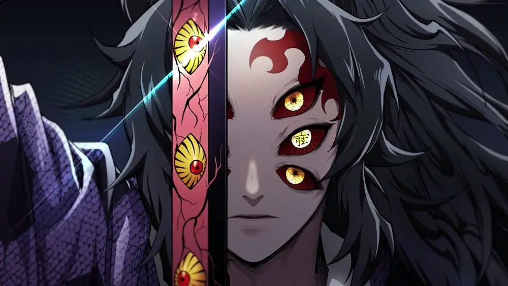 Kokushibo Espada y Ojos – Fondo de Pantalla Animado