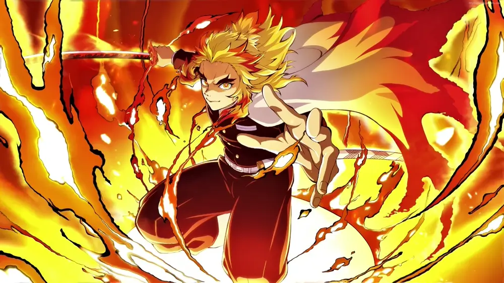 Rengoku entre llamas – Fondos de Pantalla Animado