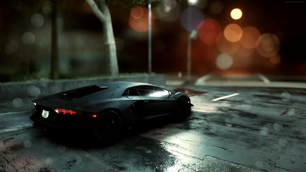 Lamborghini Negro – Fondo de Pantalla para PC, Android & iPhone