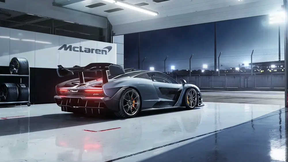 McLaren Senna Gris – Fondo de Pantalla En Movimiento para PC, Android & iPhone