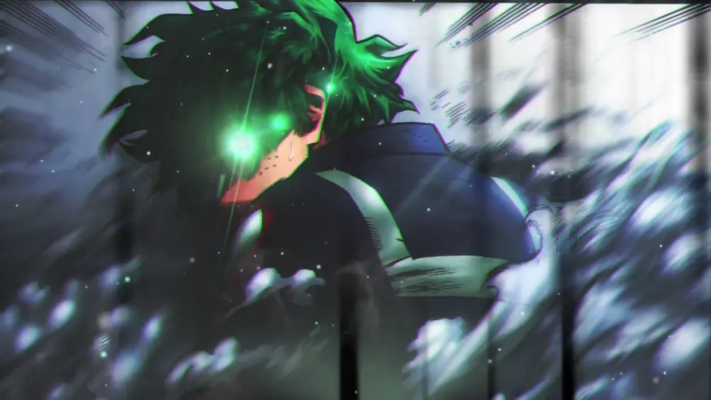 Descargar Fondo de Pantalla Animado de My Hero Academia: Midoriya Luz en la Mirada 4K