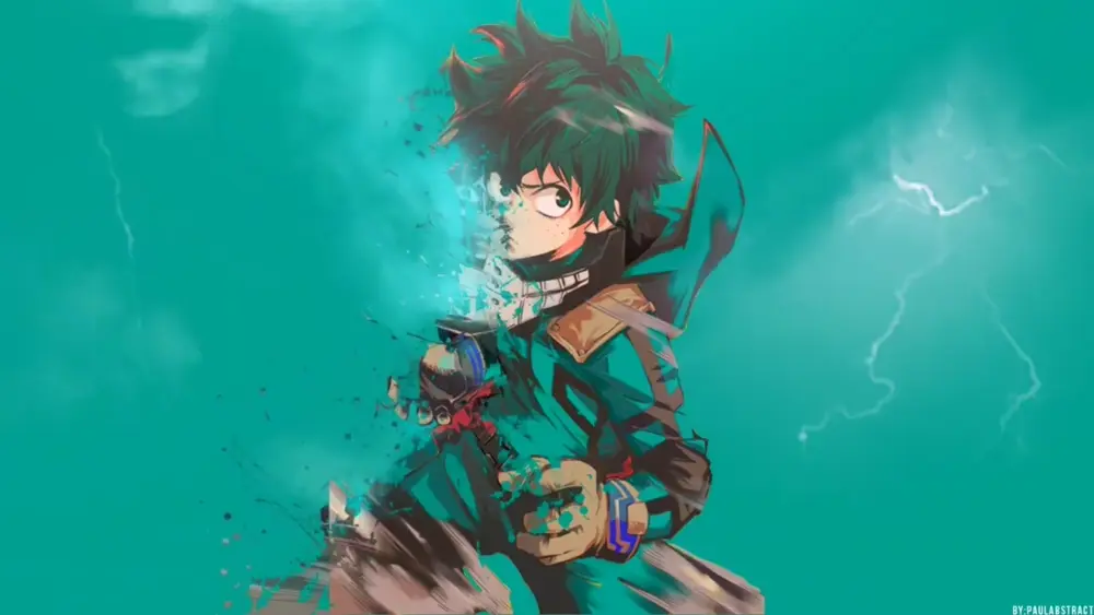 Descargar Fondo de Pantalla Animado de My Hero Academia: Midoriya Abstracto 4K