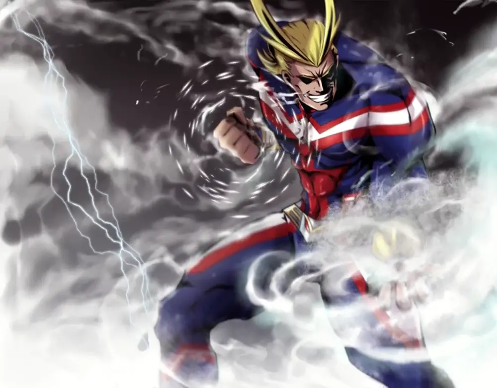 Descargar Fondo de Pantalla Animado de My Hero Academia: All Might Remolino 4K
