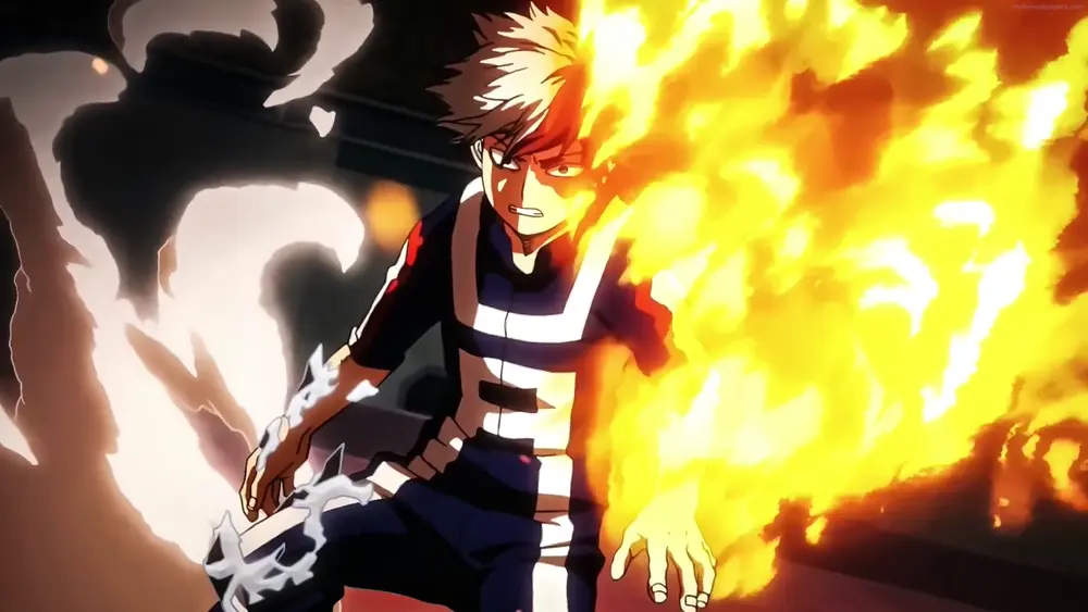 Descargar Fondo de Pantalla Animado de My Hero Academia: Shoto Todoroki 4K