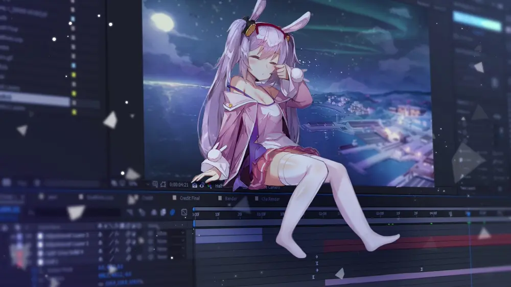 Descargar Fondo de Pantalla Animado de RE: Zero: Ram 4K