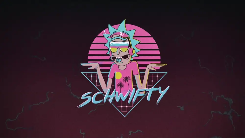 Descargar Fondo de Pantalla Animado de Rick Schwifty  de Rick y Morty 4K