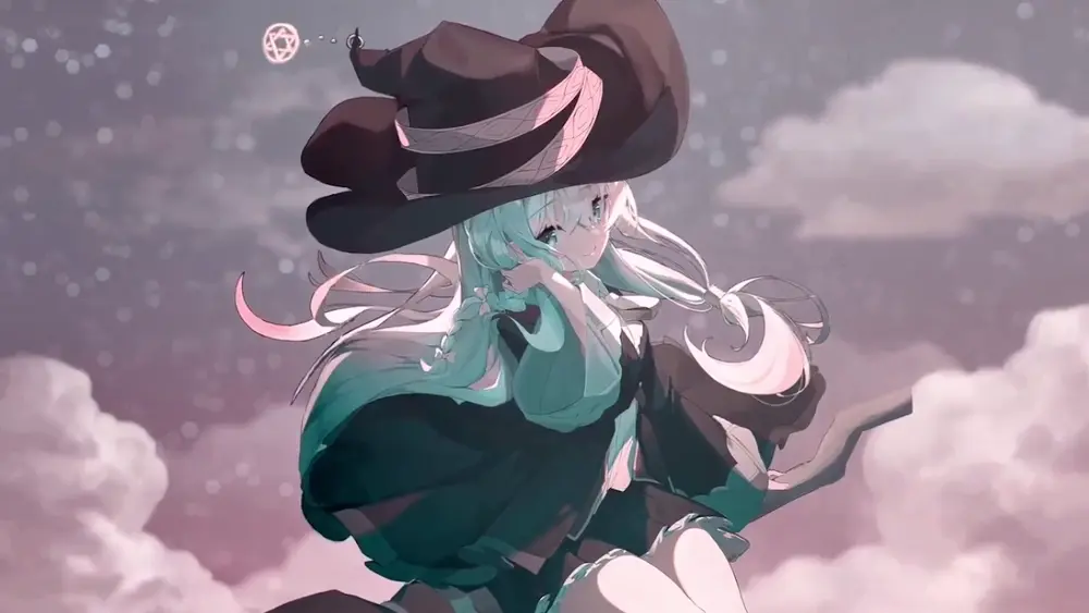 Descargar Fondo de Pantalla Animado de The Journey of Elaina: Volando con Nubes 4K