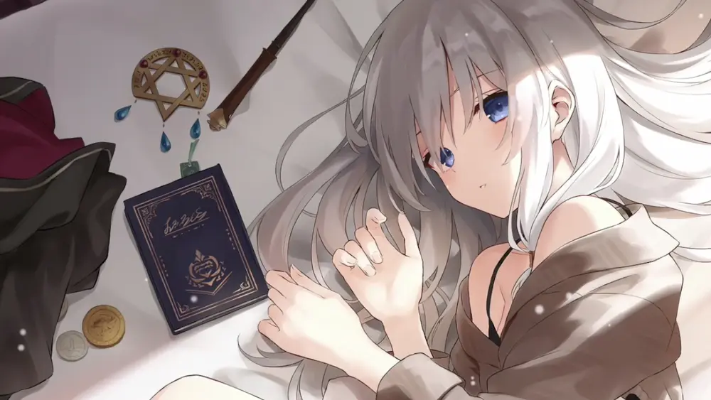 Descargar Fondo de Pantalla Animado de The Journey of Elaina: Tumbada 4K