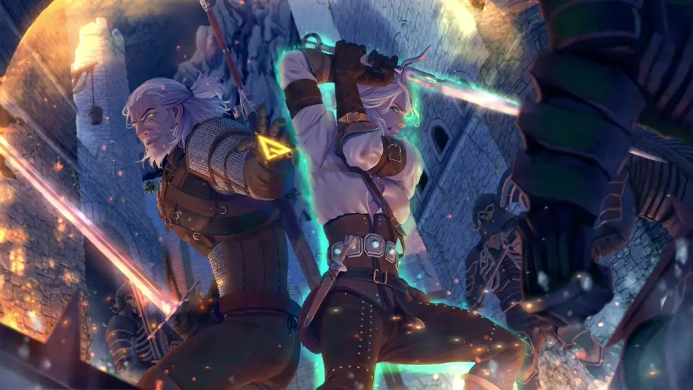 The Witcher Ciri Geralt – Fondo en Movimiento para PC, Android & iPhone