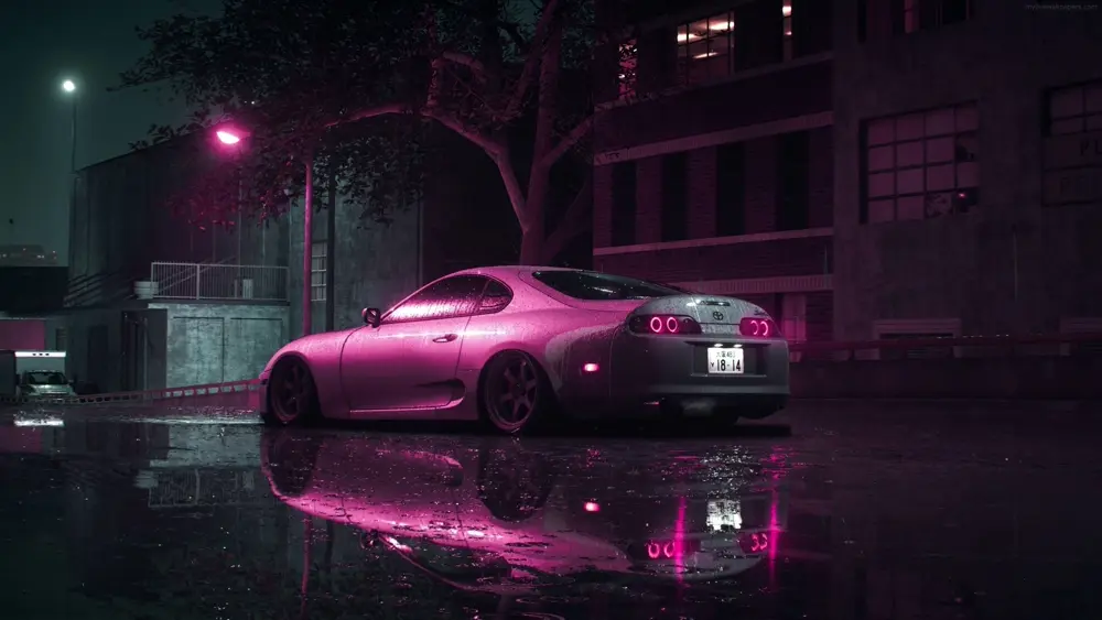 Toyota Supra Rosa – Fondo Animado para PC, Android & iPhone