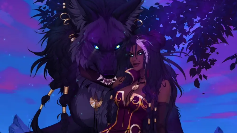 World of Warcraft Worgen Lady – Fondo de Pantalla En Movimiento para PC, Android & iPhone