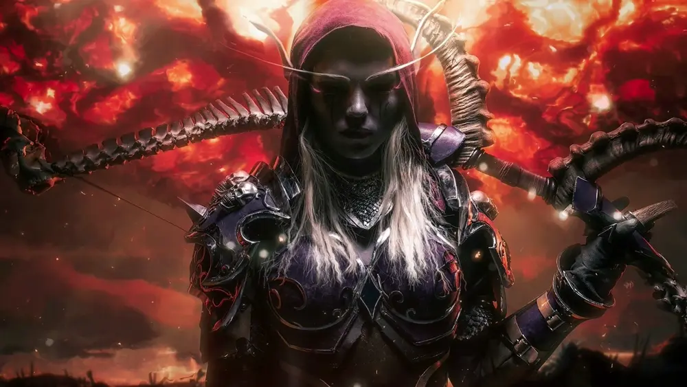 World of Warcraft Sylvanas Rojo – Fondo de Pantalla Animado para PC, Android & iPhone